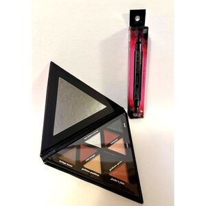 Harley Quinn 9 Piece Eyeshadow Palette And Heart Stamp  / Eyeliner Combo BLK NEW